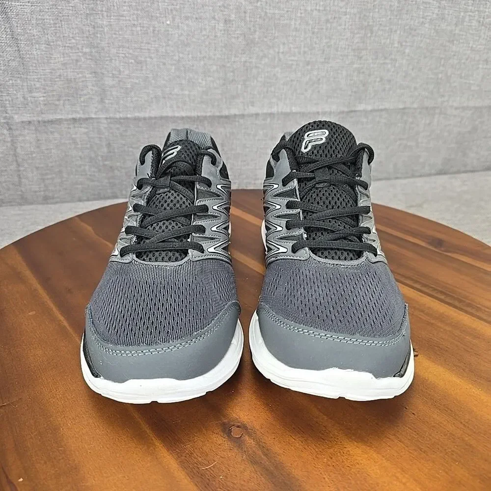 Fila Mens Indus Coolmax Gray 1SR20883-409‎ Black Running Shoes Sneakers Size 11